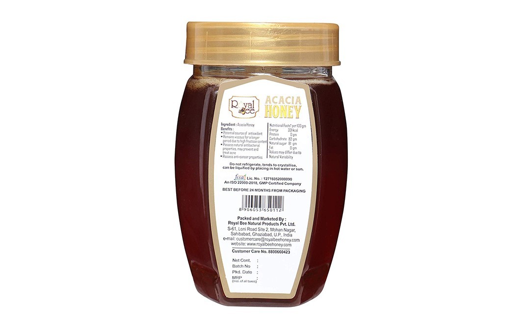 Royal Bee Acacia Honey    Glass Jar  500 grams